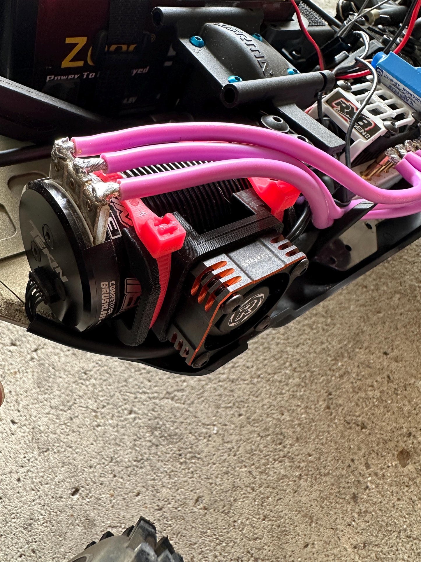 RC Motor Fan Mount: 30mm or 40mm, High Heat PETG