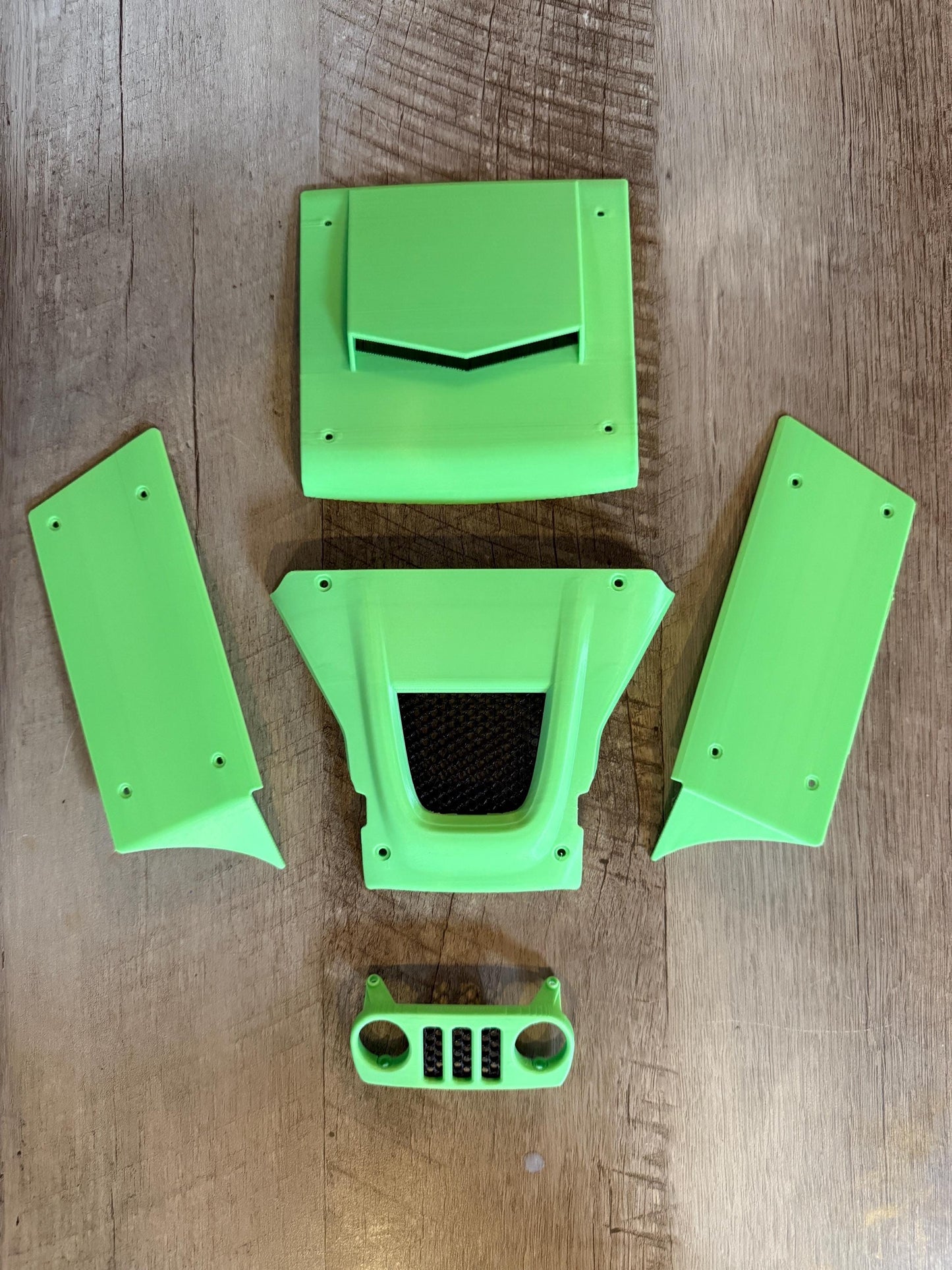 Vanquish H10 Optic Punisher jeep Body Kit green