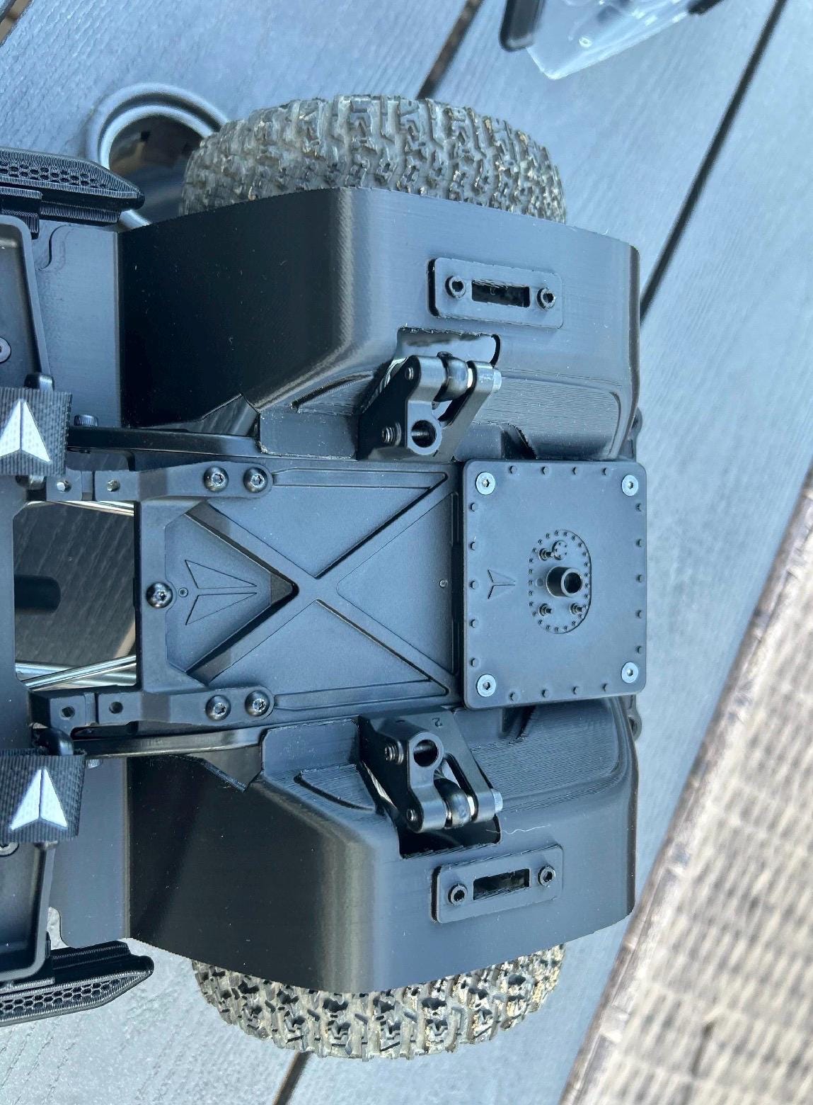 Knight Customs Vanquish VS410 Axial Jeep JL body mount & inner fender set